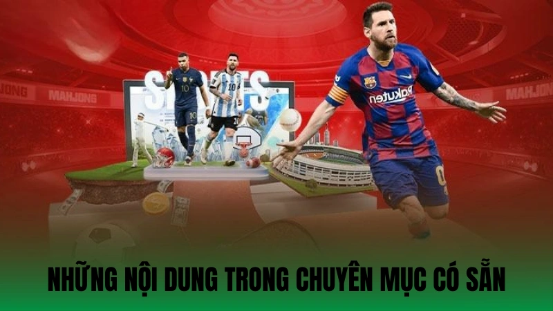Những nội dung trong chuyên mục có sẵn